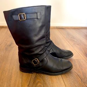 Manolo Blahnik Biker Boots - black
